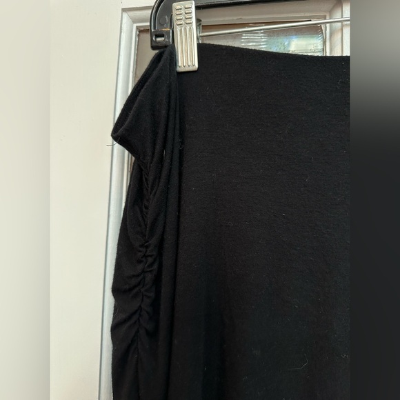 Vintage Y2K Guess Black Handkerchief Hem Asymmetrical Midi Pull on Skirt Size XL - Picture 3 of 8